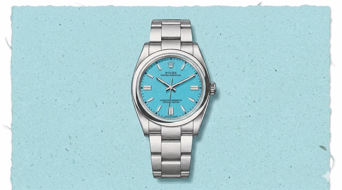 Uhren mit tiffany-blauem Zifferblatt
